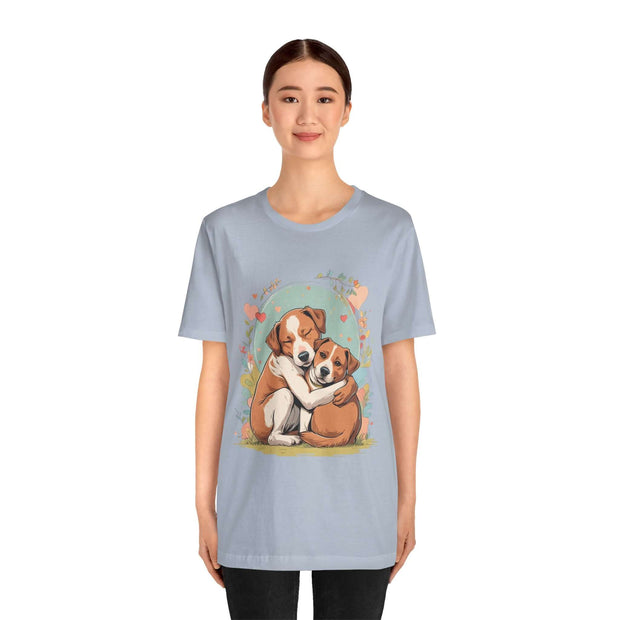 Cute Dog Love Short Sleeve Tee