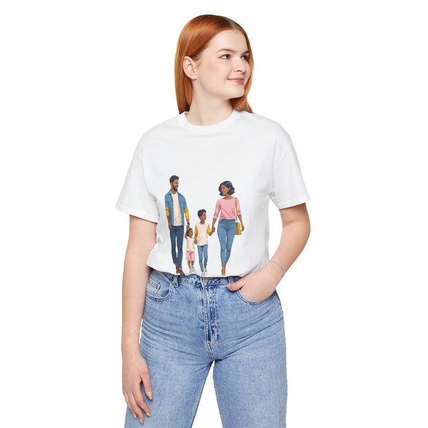 Family Walk Unisex Tee - Casual Summer Shirt for Parents