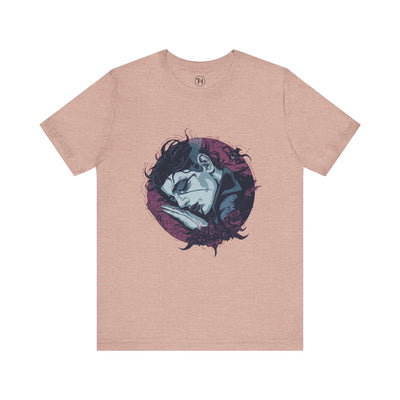 Dreamy Sleepy Graphic Tee, Unisex T-Shirt, Casual Wear, Gift for Relaxation, Unique Artwork, Lounge T-Shirt, Cozy Fashion - Hover View