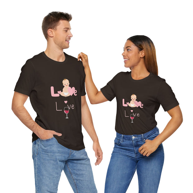 Cute Baby Love Tee for Parents, Baby Shower Gift, Mother's Day Gift, Graphic Tee, Love Theme T-Shirt, Unisex Casual Wear