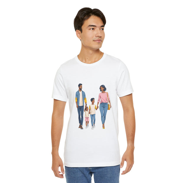 Family Walk Unisex Tee - Casual Summer Shirt for Parents