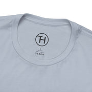Kid & Puppy Love T-Shirt collar detail showing lightweight cotton fabric and brand logo.