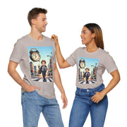 City Commute Unisex Tee, Stylish Graphic Tee, Casual Wear, Gift for Him/Her, Coffee Lover Shirt