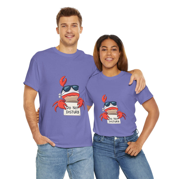 Playful Crab Graphic Tee, Relaxed Summer T-Shirt, Gift for Beach Lovers, Funny Casual Wear, Unique Gift Idea, Summer Vibes Shirt