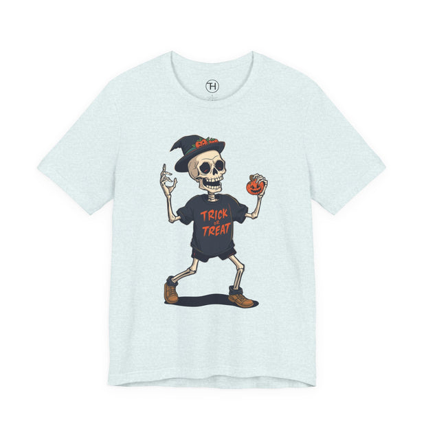 Halloween Skeleton Trick or Treat Tee