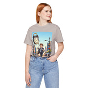 City Commute Unisex Tee, Stylish Graphic Tee, Casual Wear, Gift for Him/Her, Coffee Lover Shirt