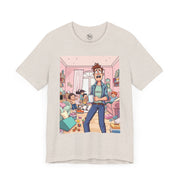 Funny Family Chaos Tee, Unisex Graphic Shirt, Parenting Humor T-Shirt, Ideal Gift for Dad, Quirky Casual Wear