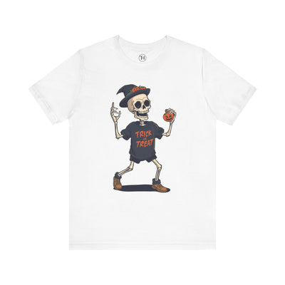 Halloween Skeleton Trick or Treat Tee
