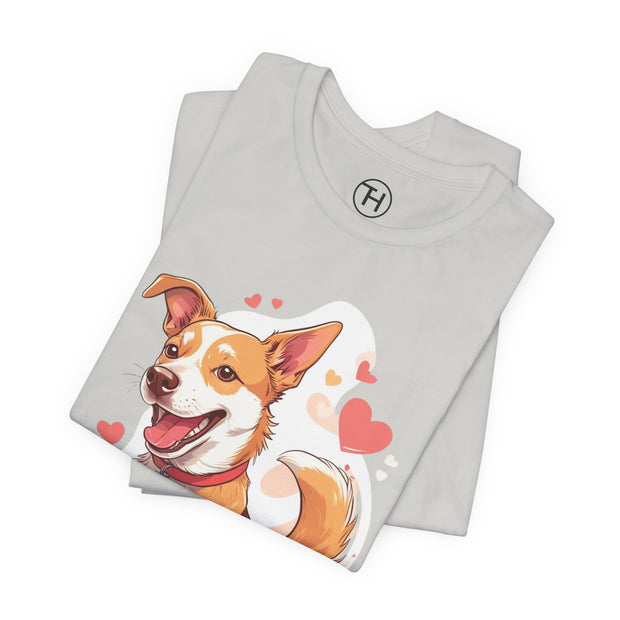 Cute Dog Love Unisex Tee