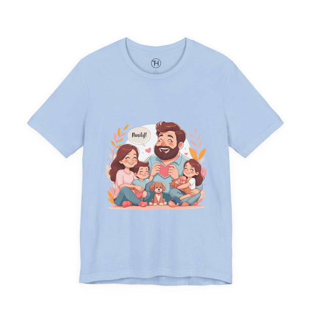 Family Love Unisex Jersey Tee - Father's Day and Mother's Day Gift Shirt