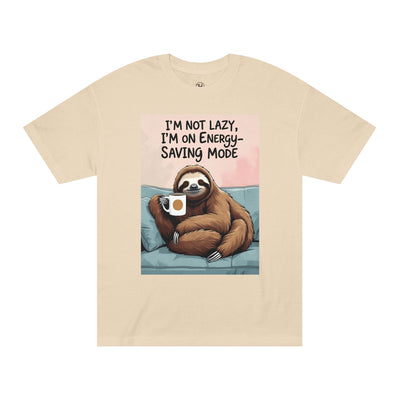 Funny Sloth Unisex Classic Tee, Perfect for Relaxation, Gift for Friends, Casual Wear, Lazy Day Humor, Comfy Everyday Shirt - Hover View