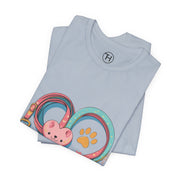 Pet Lover Tee - Heart Leash Unisex Jersey