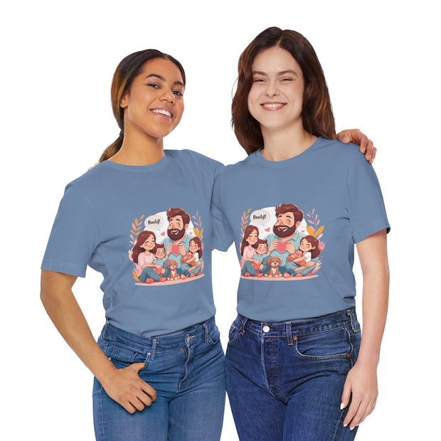 Family Love Unisex Jersey Tee - Father's Day and Mother's Day Gift Shirt