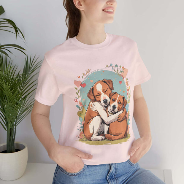 Cute Dog Love Short Sleeve Tee