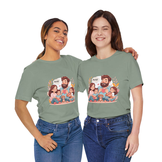 Family Love Unisex Jersey Tee - Father's Day and Mother's Day Gift Shirt