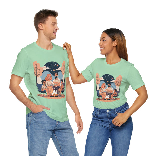 Cozy Family Campfire Tee – Perfect for Camping Trips
