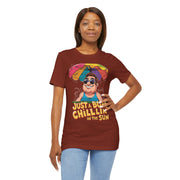 Just a Bum Chillin' in the Sun Unisex Tee, Summer Vibe T-Shirt, Beachwear, Funny Tee, Gift for Him/Her