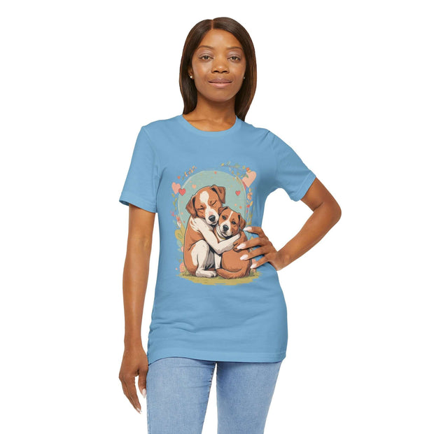 Cute Dog Love Short Sleeve Tee