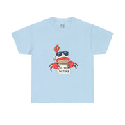 Playful Crab Graphic Tee, Relaxed Summer T-Shirt, Gift for Beach Lovers, Funny Casual Wear, Unique Gift Idea, Summer Vibes Shirt