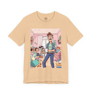 Funny Family Chaos Tee, Unisex Graphic Shirt, Parenting Humor T-Shirt, Ideal Gift for Dad, Quirky Casual Wear