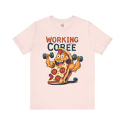 Pizza Workout Tee - Funny Slice Gym Shirt, Fitness Apparel, Pizza Lover Gift, Quirky Humor T-Shirt, Unisex Workout Wear