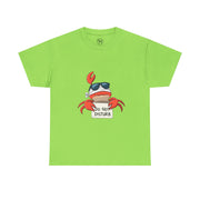 Playful Crab Graphic Tee, Relaxed Summer T-Shirt, Gift for Beach Lovers, Funny Casual Wear, Unique Gift Idea, Summer Vibes Shirt