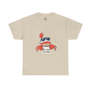 Playful Crab Graphic Tee, Relaxed Summer T-Shirt, Gift for Beach Lovers, Funny Casual Wear, Unique Gift Idea, Summer Vibes Shirt