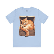 Whimsical Cat Graphic Tee for Cat Lovers