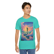 Surfing into the Sunset Tee, Surf Tee, Beach Vibes T-Shirt, Summer Apparel, Gift for Surfers, Adventure Wear