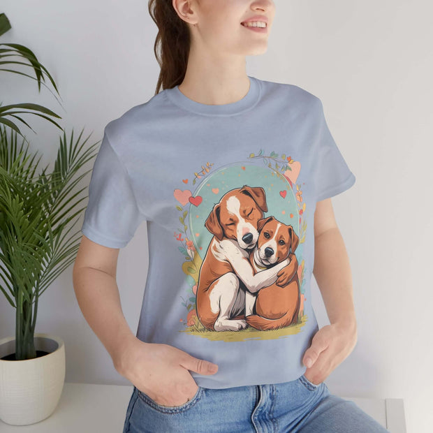 Cute Dog Love Short Sleeve Tee