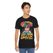 Just a Bum Chillin' in the Sun Unisex Tee, Summer Vibe T-Shirt, Beachwear, Funny Tee, Gift for Him/Her