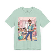 Funny Family Chaos Tee, Unisex Graphic Shirt, Parenting Humor T-Shirt, Ideal Gift for Dad, Quirky Casual Wear