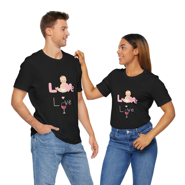 Cute Baby Love Tee for Parents, Baby Shower Gift, Mother's Day Gift, Graphic Tee, Love Theme T-Shirt, Unisex Casual Wear