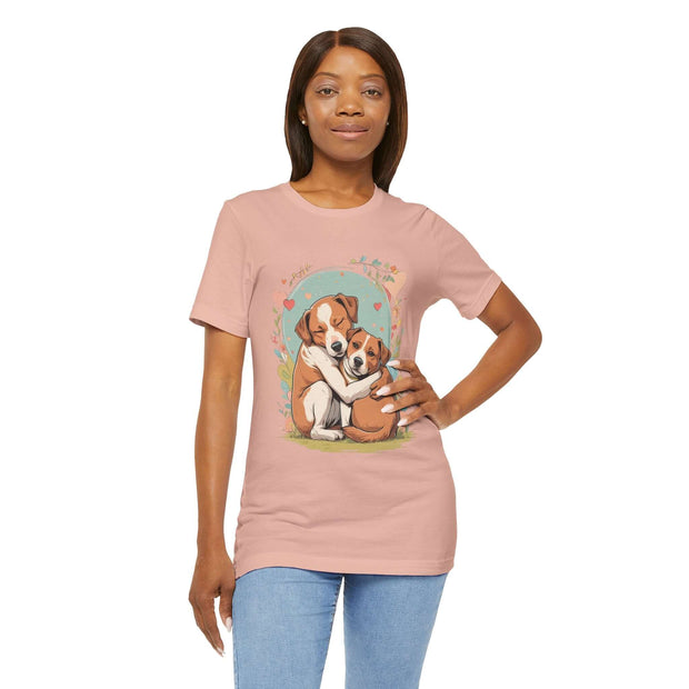 Cute Dog Love Short Sleeve Tee