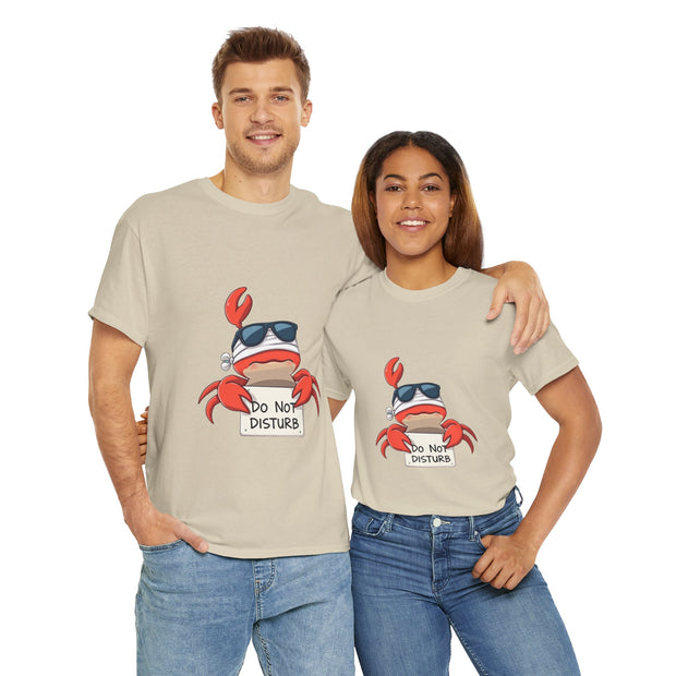Playful Crab Graphic Tee, Relaxed Summer T-Shirt, Gift for Beach Lovers, Funny Casual Wear, Unique Gift Idea, Summer Vibes Shirt