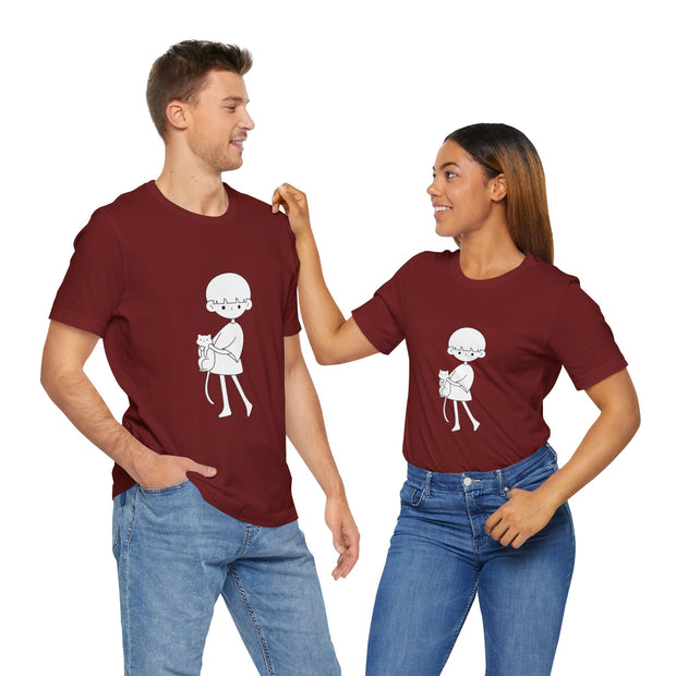 Cat Lover Unisex Jersey Tee - Cute Pet Graphic Shirt, Gift for Cat Owners, Cozy Casual Wear, Animal Lover Apparel, Birthday Gift