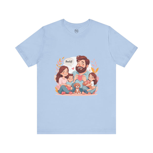 Family Love Unisex Jersey Tee - Father's Day and Mother's Day Gift Shirt