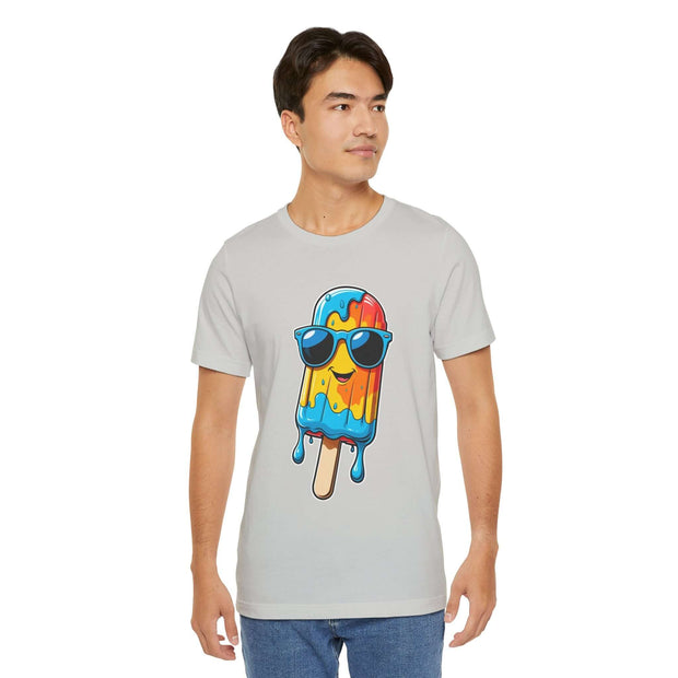 Cool Popsicle Graphic Tee, Summer T-Shirt, Unisex Jersey Tee, Fun Ice Cream Shirt, Gift for Ice Cream Lovers, Cute Casual Wear