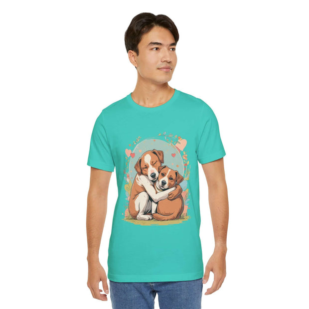 Cute Dog Love Short Sleeve Tee