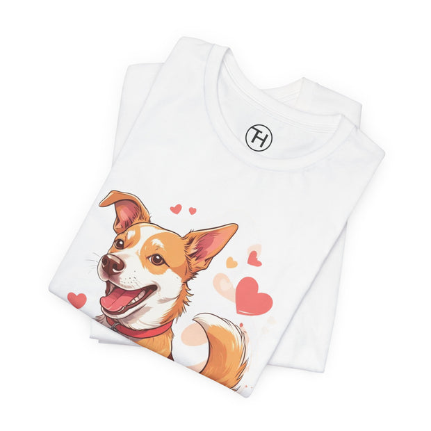 Cute Dog Love Unisex Tee