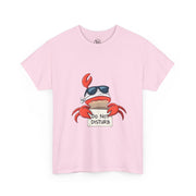 Playful Crab Graphic Tee, Relaxed Summer T-Shirt, Gift for Beach Lovers, Funny Casual Wear, Unique Gift Idea, Summer Vibes Shirt