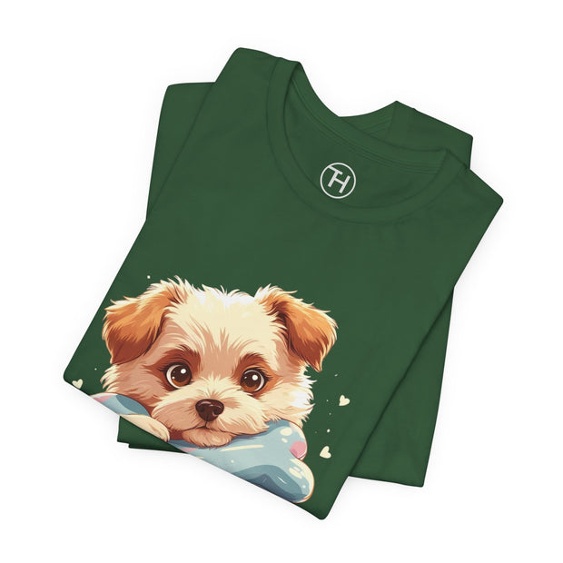 Adorable Puppy Graphic Tee | Unisex Short Sleeve T-Shirt