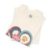 Pet Lover Tee - Heart Leash Unisex Jersey