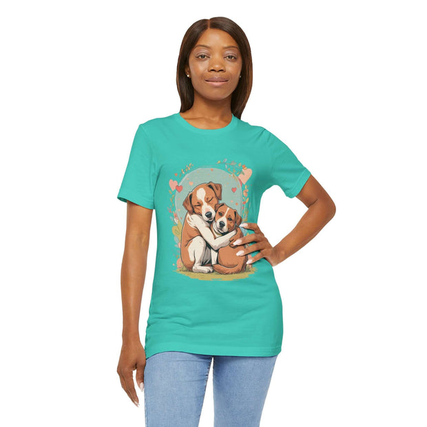 Cute Dog Love Short Sleeve Tee