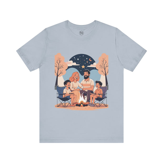 Cozy Family Campfire Tee – Perfect for Camping Trips