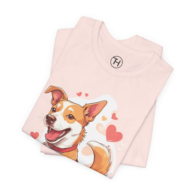 Cute Dog Love Unisex Tee