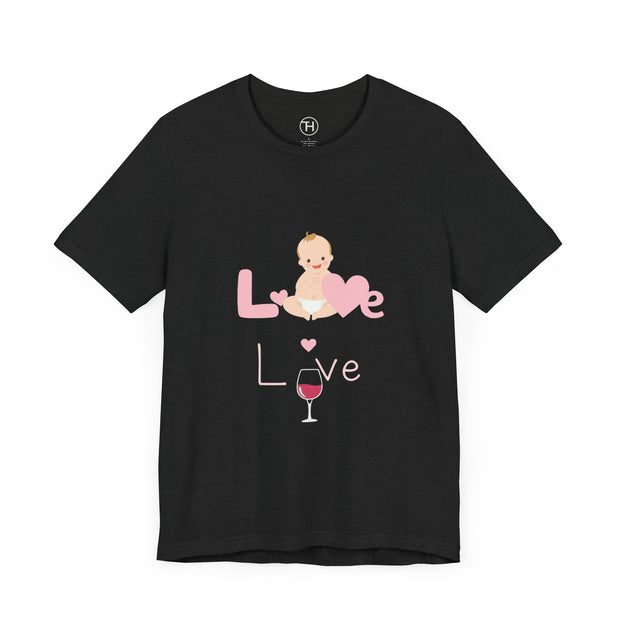 Cute Baby Love Tee for Parents, Baby Shower Gift, Mother's Day Gift, Graphic Tee, Love Theme T-Shirt, Unisex Casual Wear