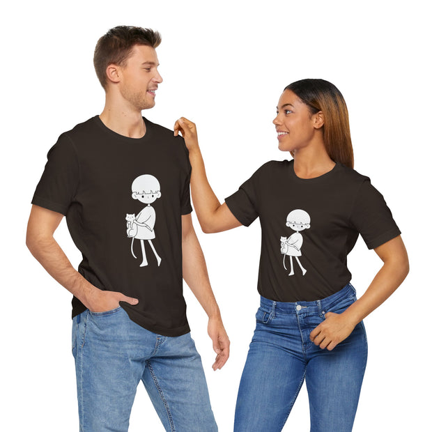 Cat Lover Unisex Jersey Tee - Cute Pet Graphic Shirt, Gift for Cat Owners, Cozy Casual Wear, Animal Lover Apparel, Birthday Gift
