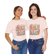 Love Paw Print Short Sleeve Tee for Pet Lovers