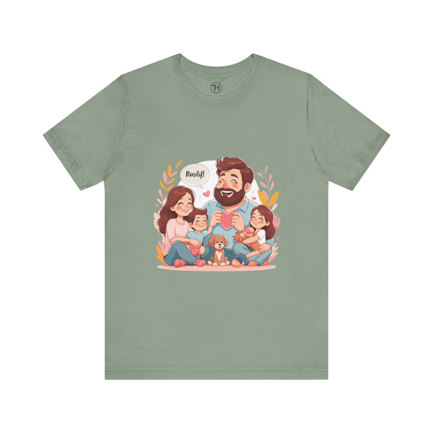 Family Love Unisex Jersey Tee - Father's Day and Mother's Day Gift Shirt